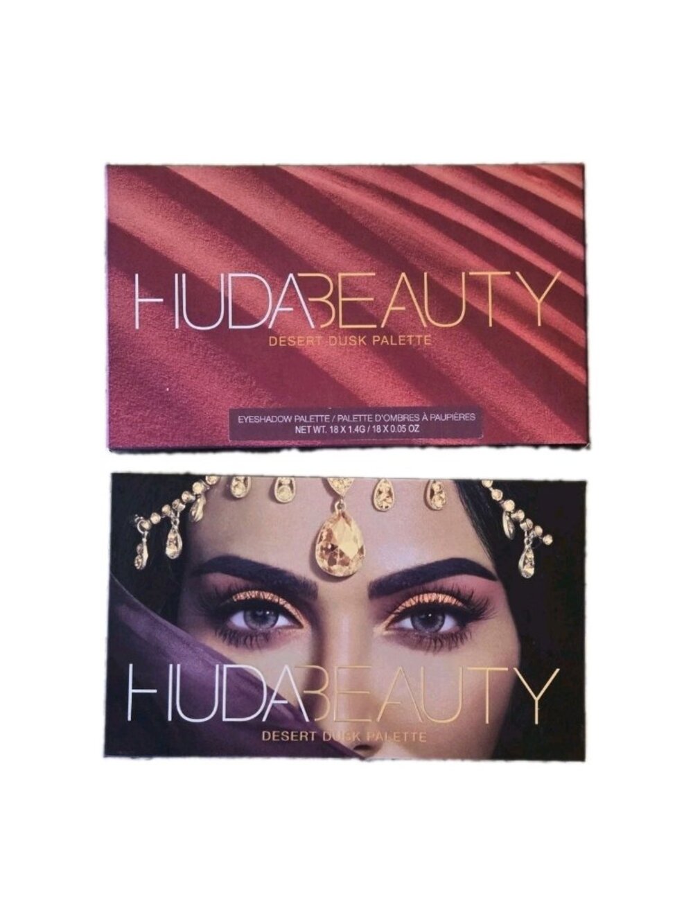 HUDA BEAUTY DESERT DUSK Eyeshadow Palette 18 Shades Full Size NIB!